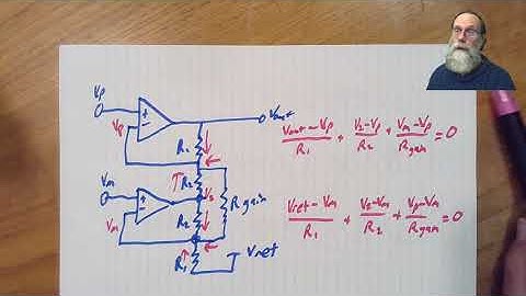 2-op-amp instrumentation amplifier  §40.2
