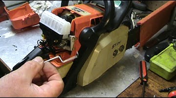 Stihl 025 carb and fuel line replacement