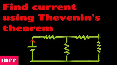 Find current using Thevenin