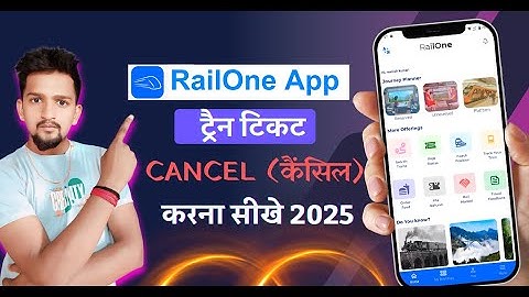 Railone Se Train Ticket Cancel Kaise Kare | How To Cancel Train Ticket by Railone App