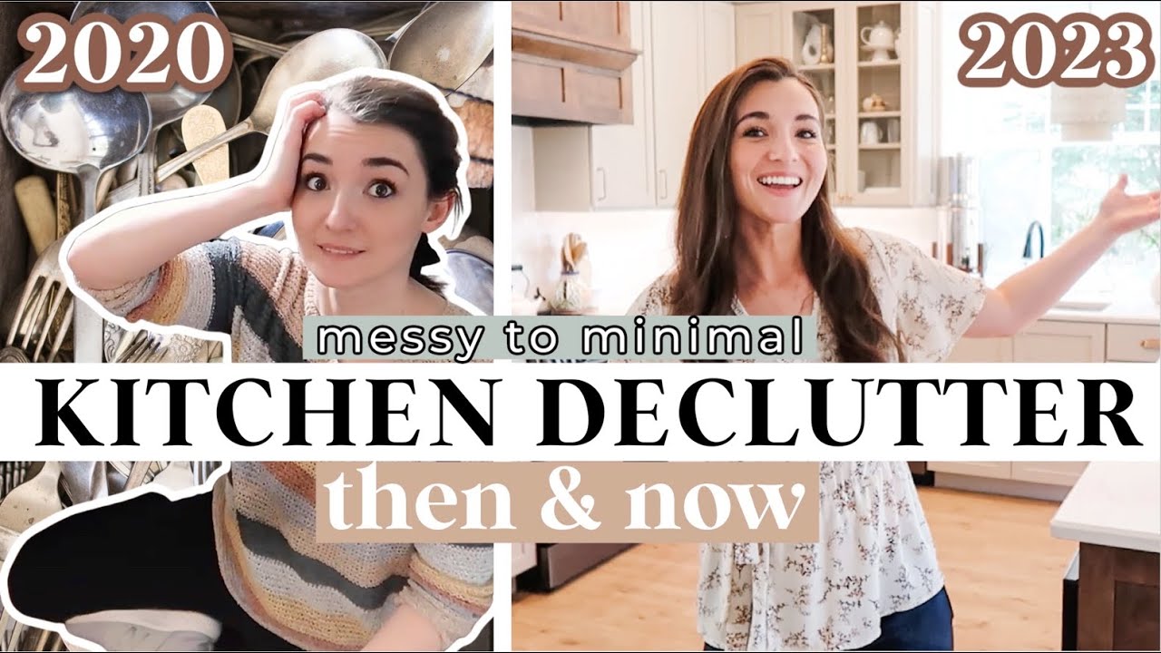 🥴WHAT WAS I THINKING?! MESSY TO MINIMAL Extreme Kitchen Declutter 2023 ...