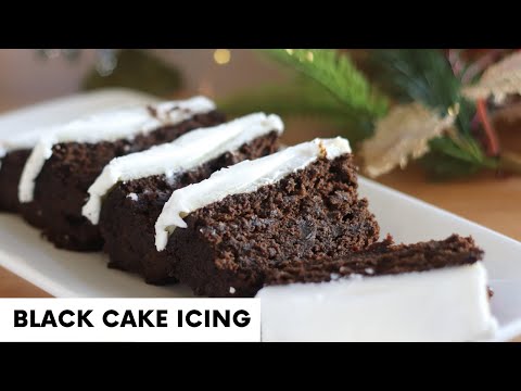 how-to-make-icing-for-black-cake-|-guyanese-black-cake-|-caribbean-rum-cake-|-guyanese-christmas