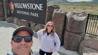 Day 2 Yellowstone north to old faithful then out to west yellowstone 🏔️ #yellowstone 