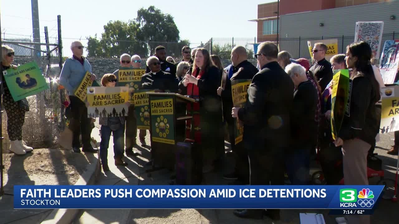 Faith leaders gather at Stockton ICE office amid immigration detentions ...