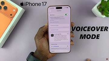 How To Enable / Disable Voice Over Mode On iPhone 17 / 17 Pro