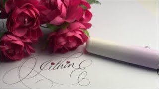 Name practice for Calligraphy beginners #calligrphylearning #calligraphy #calligraphyforbeginners