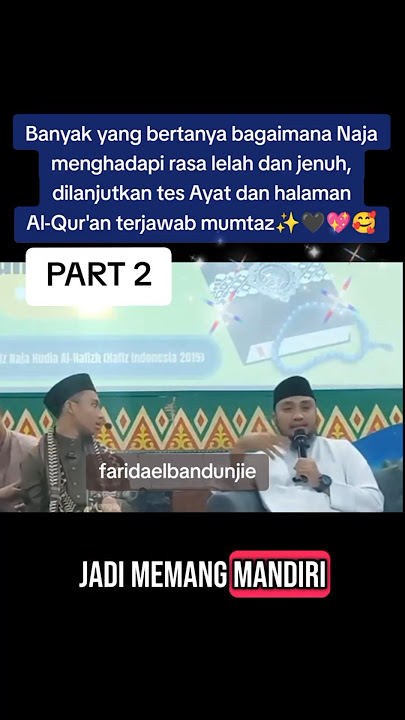 inilah prtanyaan yg sering dtanyakan pada kak Naja, beliau tanpa lelah dan keluh kesah muroja'ah#fyp