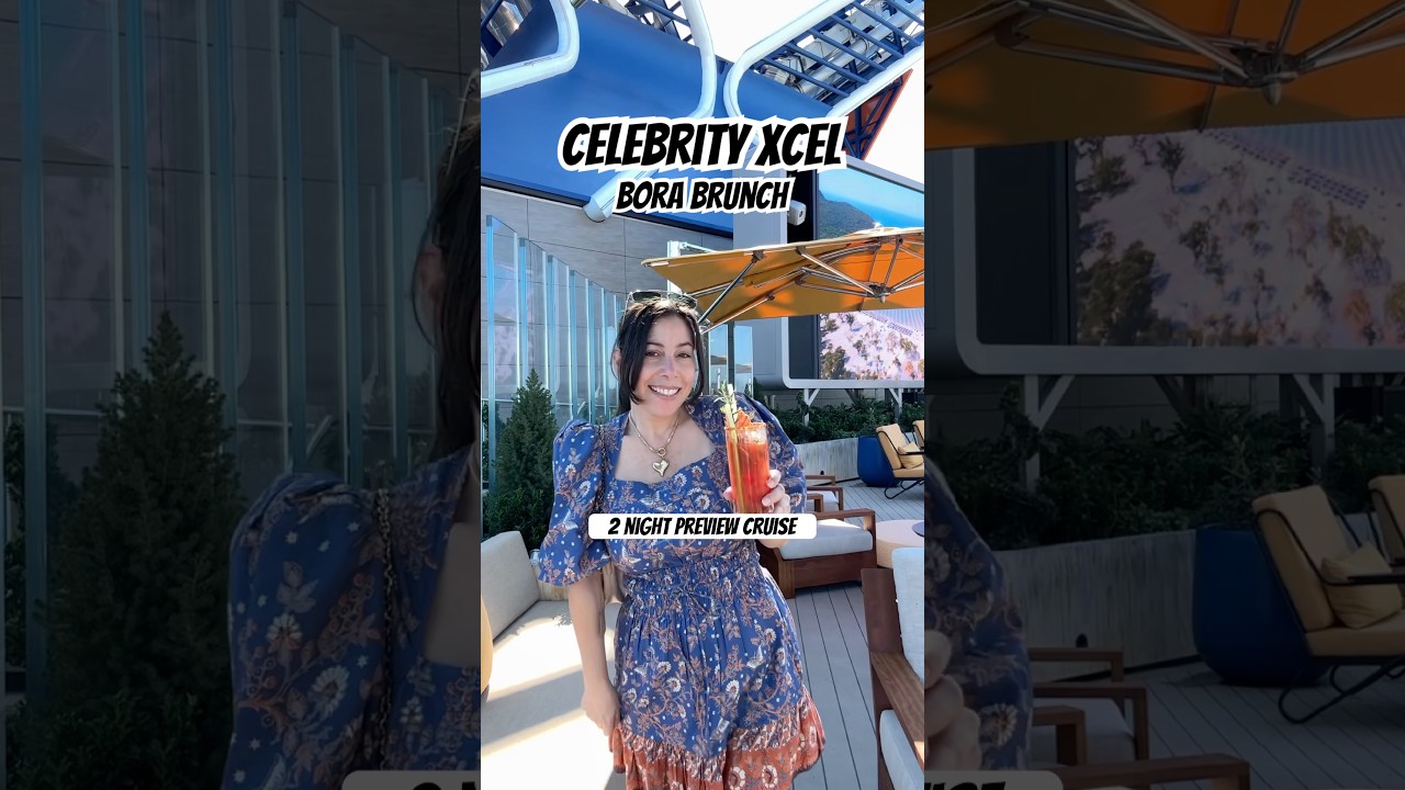Celebrity Xcel’s Bora, brunch on a brand new cruise ship! #celebritycruises #celebrityxcel #bora