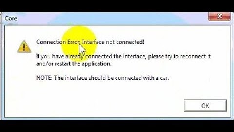 SVCI2015 solution, Connection  Error:Interface not connected or calibration