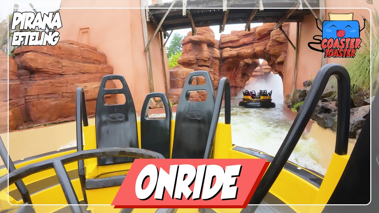 Piraña - Efteling - Super schönes Rafting von Intamin | POV