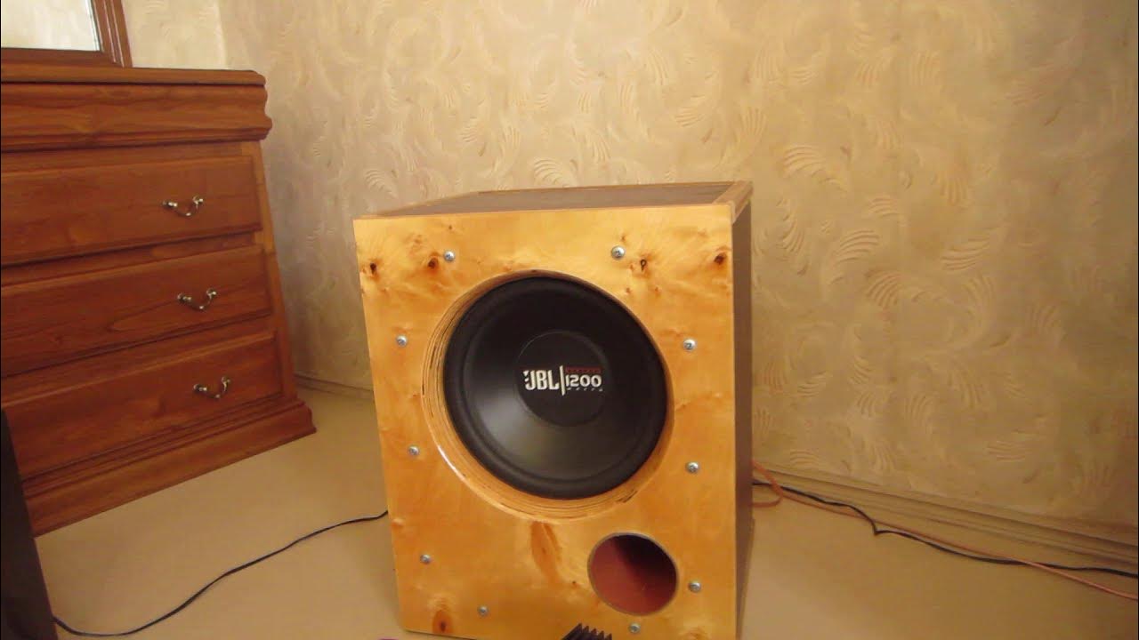 Тест сабвуфера с ФИ на основе динамика 12 дюймов JBL GT-X1200 - YouTube