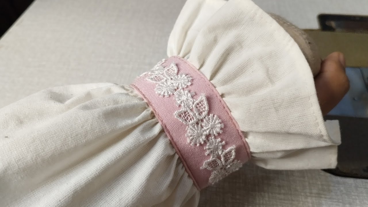 Cara Jahit Lengan Kerut Dengan Variasi Manset Tempel, Gampang Banget!!!