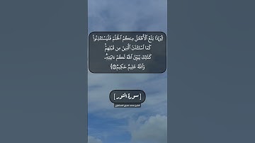 سورة النور الآية ٥٩ و ٦٠ بصوت الشيخ محمد صديق المنشاوي
