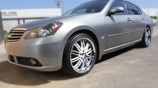 XIX Staggered 20x8½ Silver X23 Wheels on 2006 Infiniti M35/Nissan Fuga