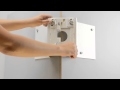 Mounting tip: Corner mounting an Axis PTZ Dome Camera using a corner bracket