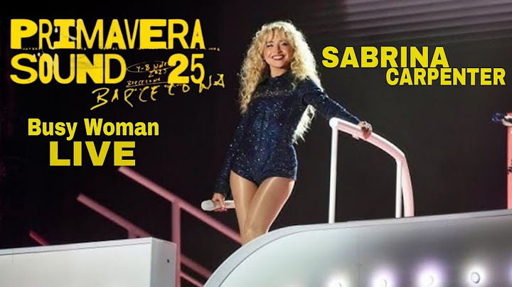 Sabrina Carpenter - Busy Woman Live | Primavera Sound 2025 | Barcelona