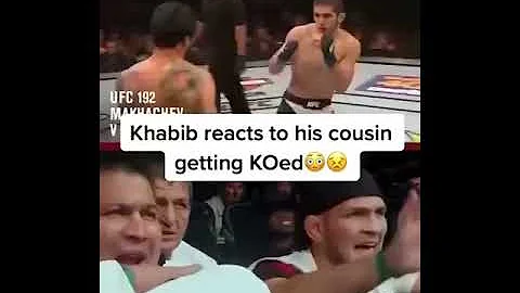 Khabib Nurmagomedov reacts to Islam Makhachev getting knocked out #khabibnurmagomedov #islammakachev