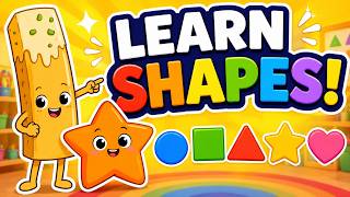 Learn Shapes with Spud! | Toddler Learning Video for Preschool Kids