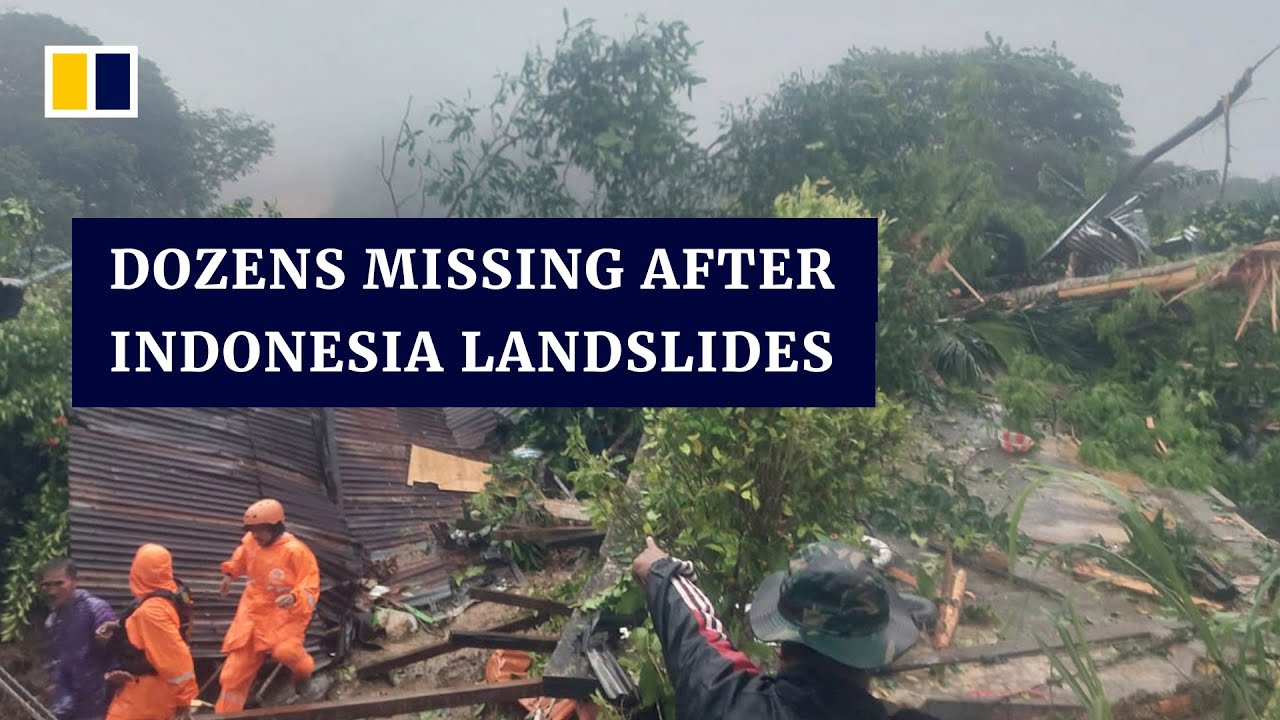 Rescuers hunt for dozens missing after deadly Indonesia landslides