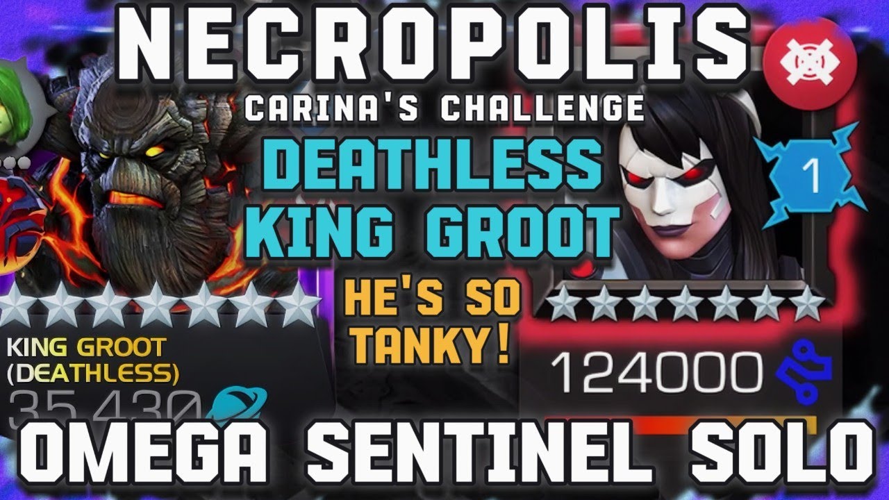 Deathless King Groot is SO TANKY! | Omega Sentinel Necropolis Solo
