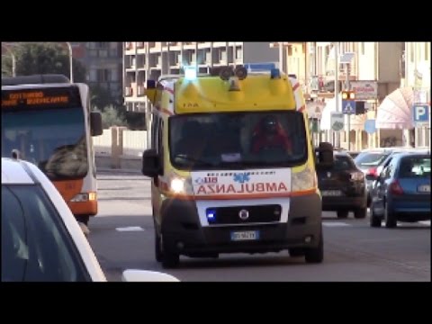 LA SONORA  Ambulanza Soccorso Uta in emergenza  Italian ambulance responding code 2
