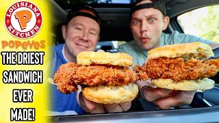 Popeye's NEW $5 Honey Biscuit Chicken Sandwich!