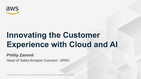 AWS ANZ Webinar Series - Innovating the Customer Experience
