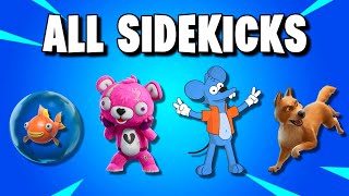 Celebrity ALL Sidekicks in Fortnite! (All Pets Edit Styles & Emotes) Wealth