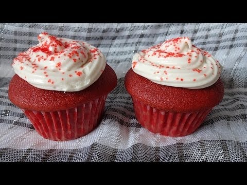 Cupcakes de Terciopelo Rojo (Red Velvet) - Mi Receta