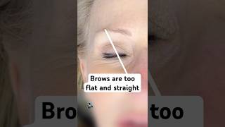 Brows are too flat and straight browexpert browshaping beauty browtips eyebrows shorts