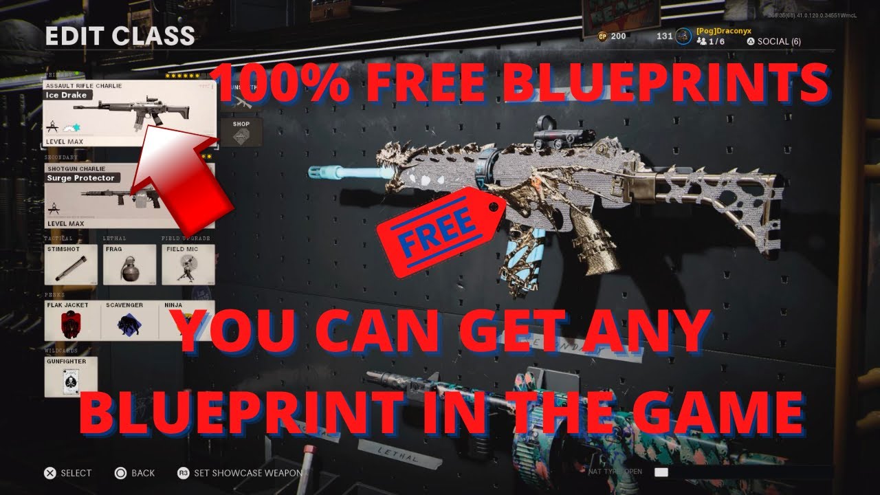 FREE BLUEPRINT GLITCH! HOW TO GET ANY BLUEPRINT FOR FREE IN COLD WAR