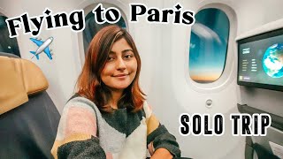 FLYING FROM DELHI TO PARIS! ✈️ My Longest Solo Trip Yet! Europe Solo Trip #KikiInParis