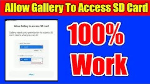 allow gallery to access sd card all devices #allow gallery to #how to allow sd card permission in mi