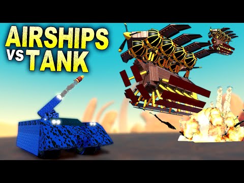 Bomber Airships vs Rocket Tank! [Trailmakers]