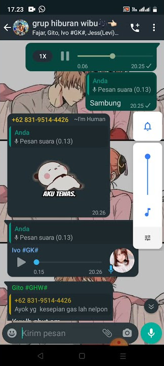 Suara Loli Di Grup Wa (Edisi Nyambung Lagu Bareng Oniichan)😂