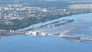 Кадры С Каховской Гэс | Плотина Каховской Гэс В Херсонской Области Разрушилась | Херсон Сегодня