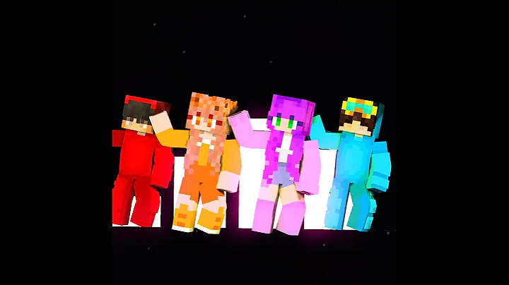 SHUFFLE DANCE CASH & MIA, NICO & ZOEY #cash #mia #nico  #shorts #minecraftanimation #minecraftshorts