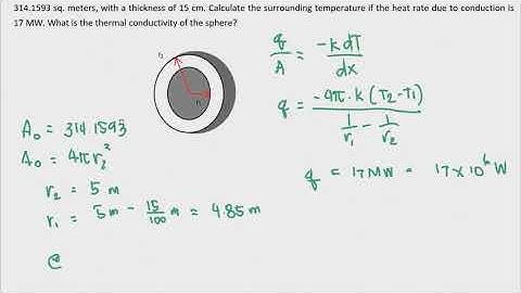 6  - Example Hollow Sphere Conduction + Using Steam Table