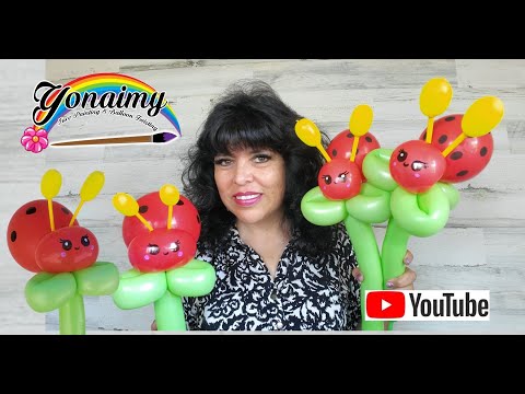 🐞 EASY AND CUTE LADY BUG BALLOON ,- MARIQUITA O 🐞 CATARINA LINDA Y FACIL CON GLOBOS 🐞