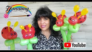 🐞 EASY  AND CUTE LADY BUG BALLOON ,- MARIQUITA O 🐞 CATARINA LINDA Y FACIL CON GLOBOS 🐞