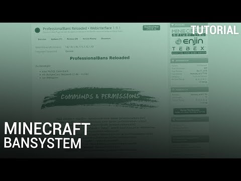 Minecraft Bansystem Plugin mit Webinterface (ProfessionalBans Reloaded)