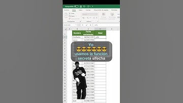 Calcular edad en Excel #superexcel #excel #tutorial