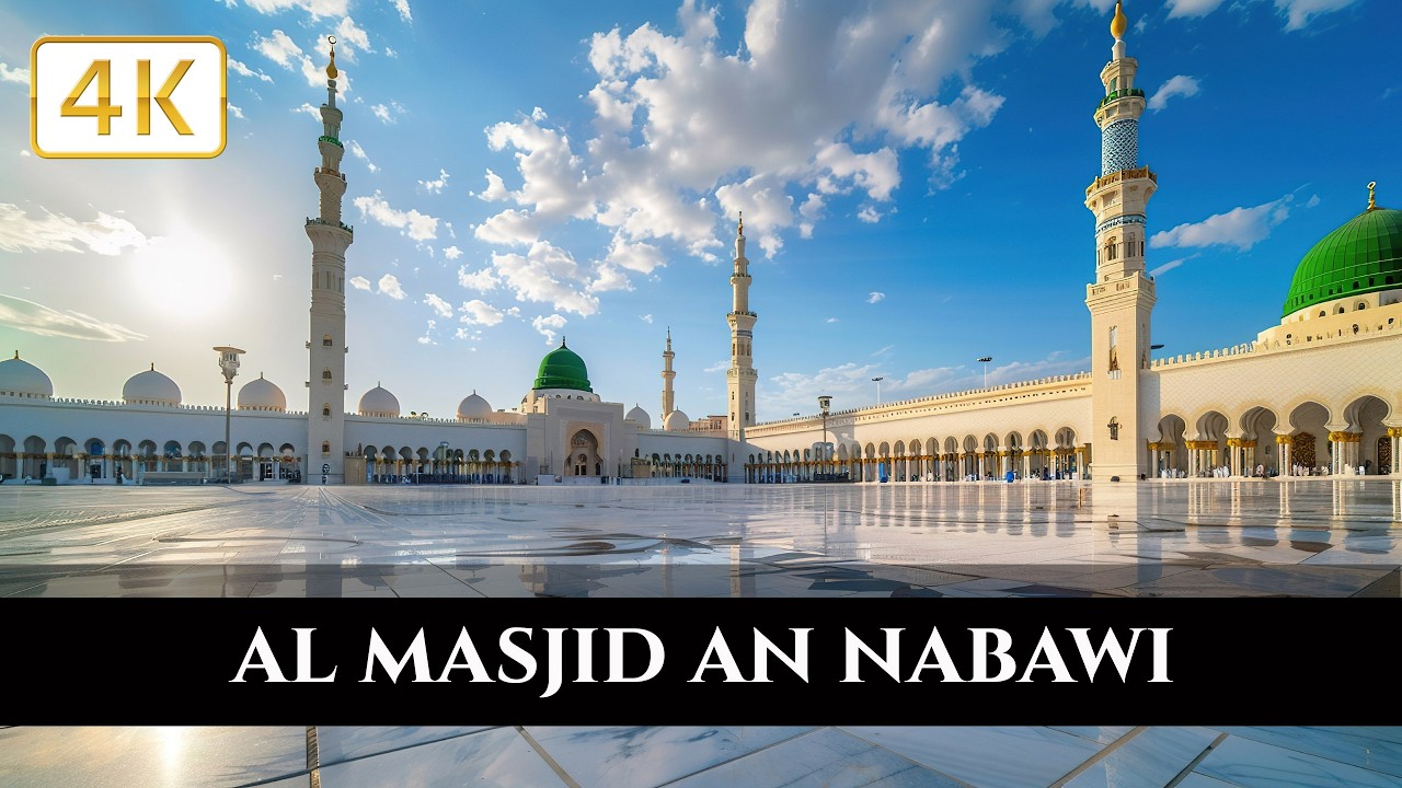 Al-Masjid an-Nabawi Medina 4K | Relaxing Haram Walking Tour (No Talking) Beautiful Destination