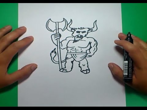 Video: Cómo Dibujar Un Minotauro