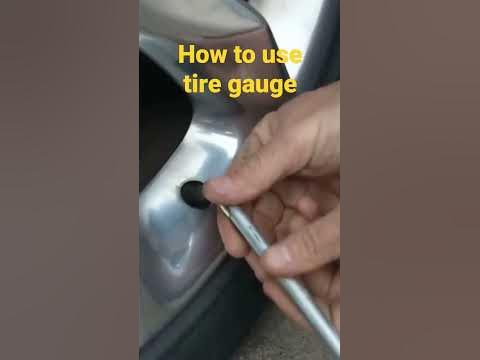 learn to use a tire gauge, correct tire pressure saves gas and tires! #