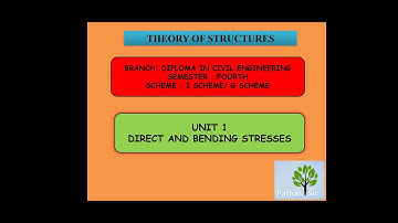 Direct and Bending Stresses numerical 2