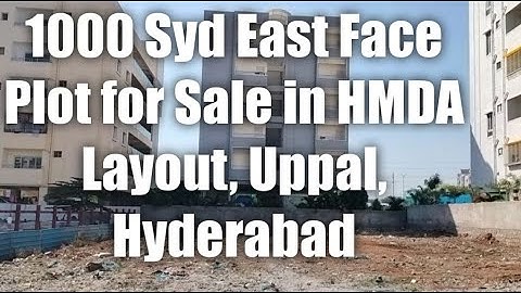1000 East Facing Plot for sale in HMDA Layout, near Nagole Metro Station ,Uppal ,Hyderabad