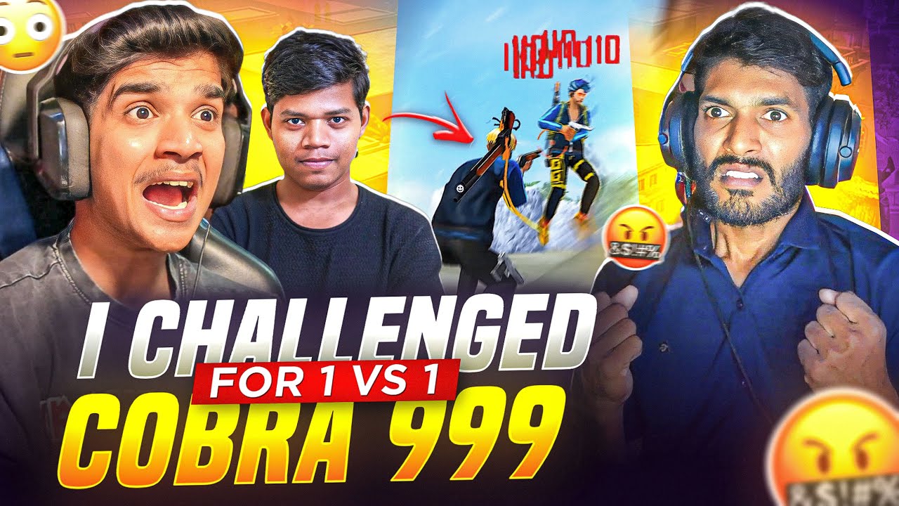 I CHALLENGED 👑COBRA 999 | 1 V 1🔥 | DFG SHOCKING😱 REACTION | FREE FIRE IN TELUGU #dfg #freefire