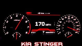 Kia Stinger 2018 top speed brutal Acceleration