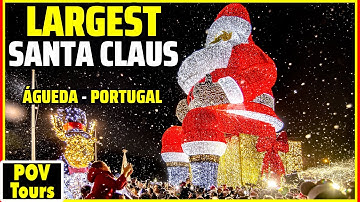 🔴The LARGEST Santa Claus in the World! Águeda, Portugal